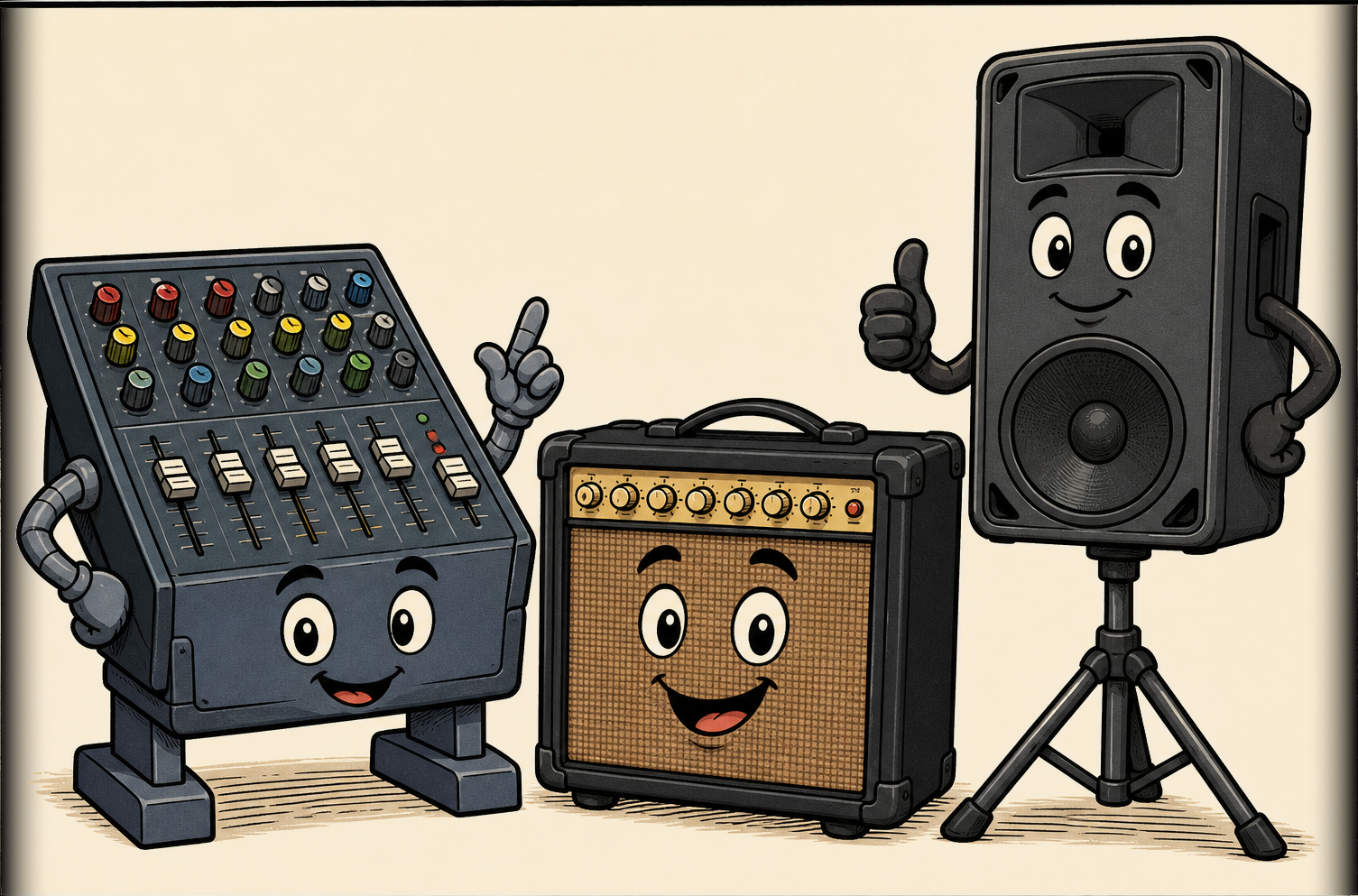 Comic: Technik im Proberaum